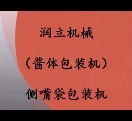 自動醬體包裝機；帶嘴袋包裝機
